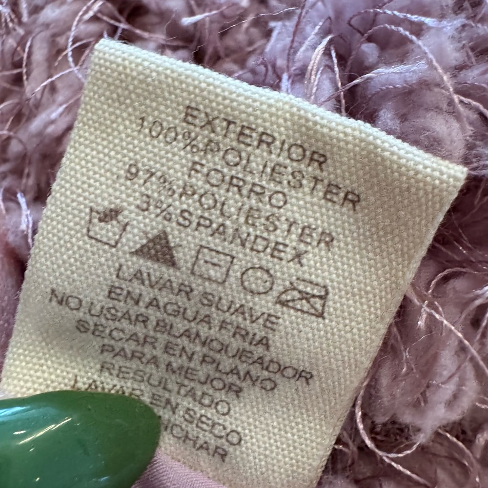 Mystree Soft Mauve Teddy Jacket - Picture 9 of 9